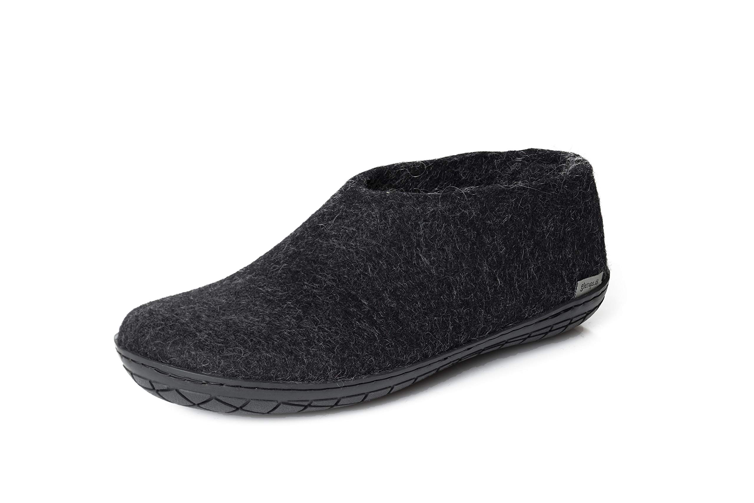 Glerups Premium Rubber Sole Wool Slippers for Men & Women - Cozy Indoor & Outdoor House Shoes for Relaxation & Comfort