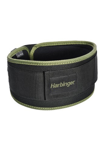 Harbinger Men's 5 Foam Core Weight Lifting Belt - Green for Gym, CrossFit & Powerlifting Workouts | Support & Comfort for Heavy Lifting