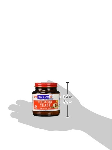 Premium Red Star Active Dry Yeast - 4 oz (113g) for Baking Bread, Pizza Dough & Pastries | Fast-Acting, High-Quality Yeast for Home Bakers & Professional Chefs