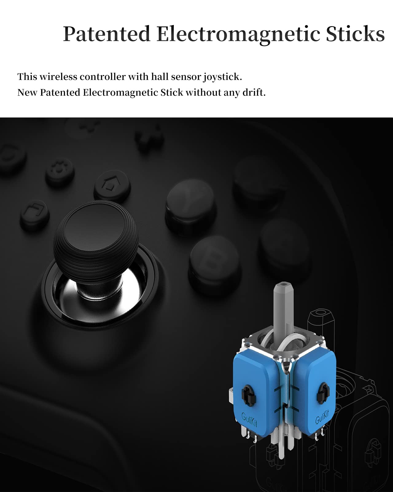 KingKong2 Pro Wireless Controller for Switch - No Stick Drift, Motion Control & NFC - Works with Switch/PC/Android/Mac - Perfect for Gaming & Streaming