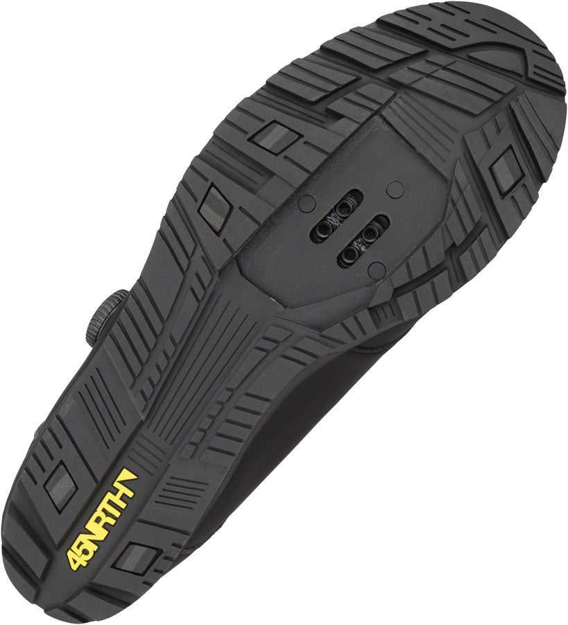 45NRTH Ragnarok BOA Cycling Boots - Waterproof Winter Bike Shoes for Men, Black, Size 45 | Perfect for Cold Weather Commuting & Mountain Biking
