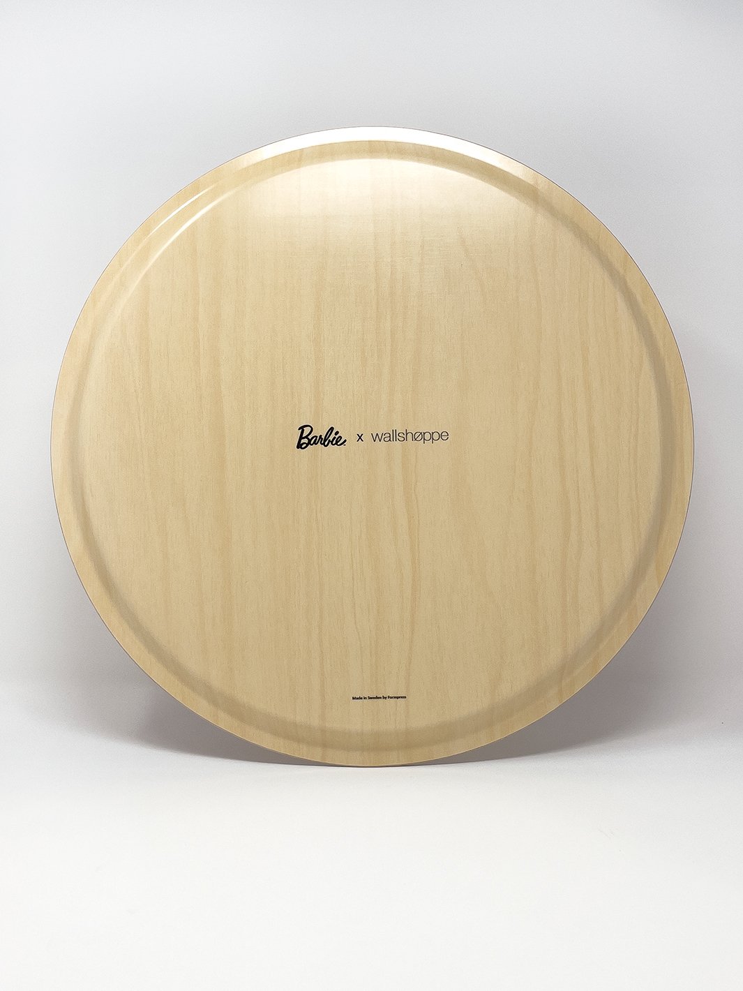 Barbie™ x Wallshoppe Pink Cameo Round Serving Tray - Perfect for Parties, Home Decor & Gift Giving
