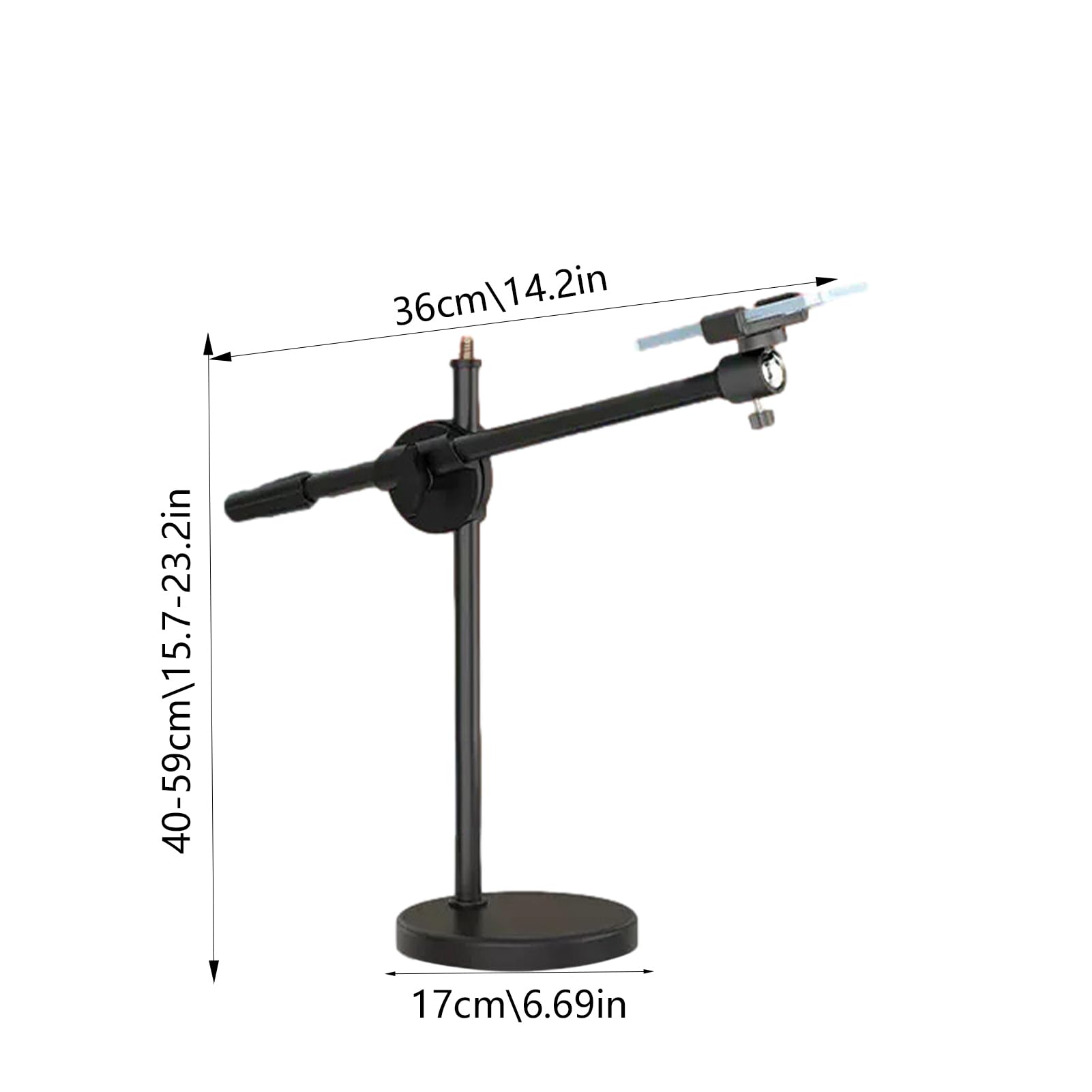 Zuasdvnk Selfie Ring Light with Stand & Phone Holder - Overhead Camera Mount Tripod for Live Streaming, Online Teaching, YouTube Videos, TikTok, and Video Production - Perfect for Content Creators, Vloggers, and Online Meetings