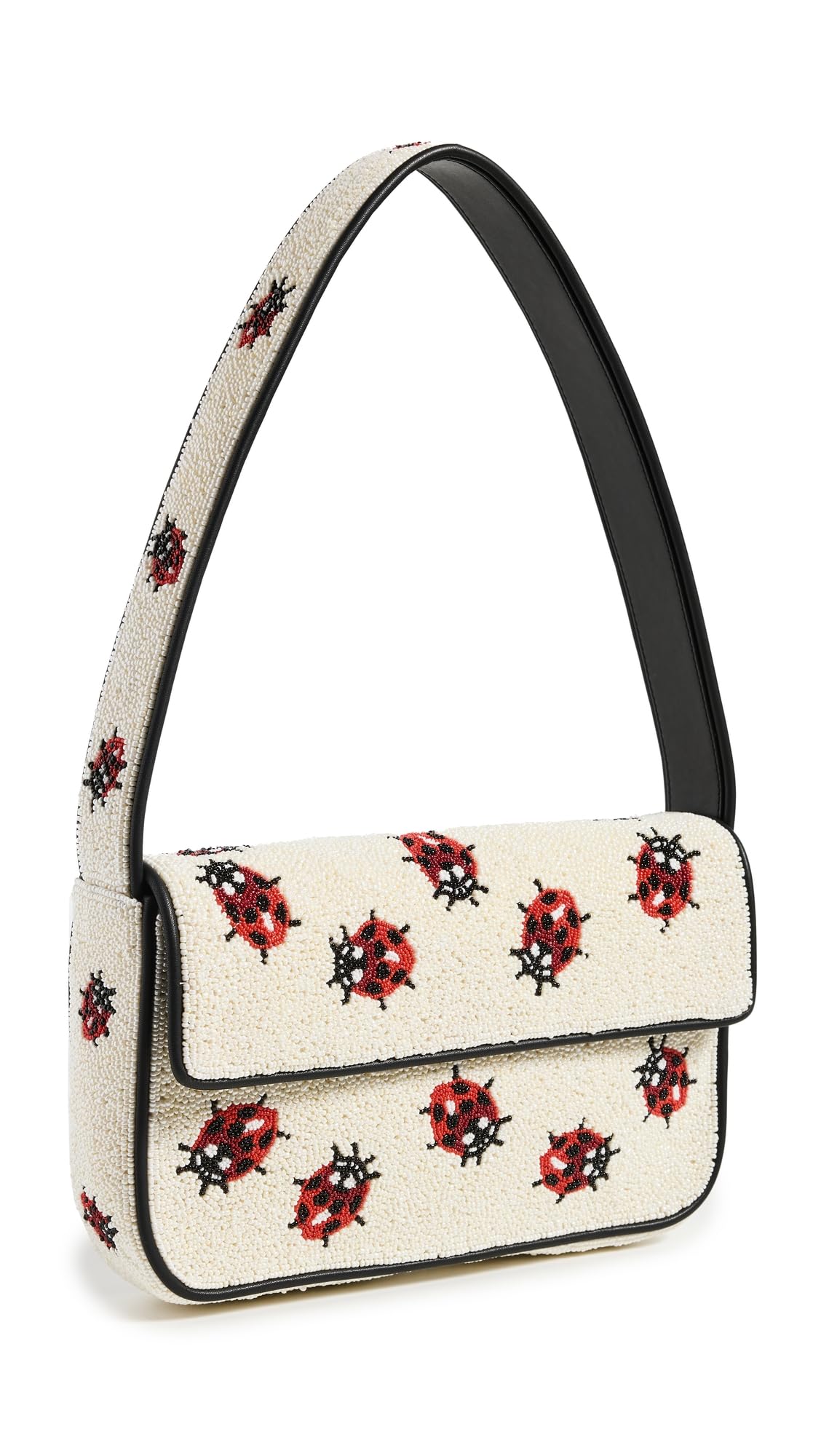 STAUD Women's Tommy Beaded Crossbody Bag - Stylish Rhinestone Embellished Shoulder Purse for Evening Parties, Date Nights & Special Occasions