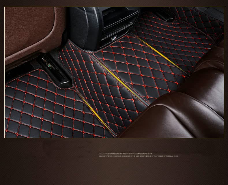 Custom ARAAO Car Floor Mats for Men & Women - Anti-Slip Luxury Floor Liners for Sedan, SUV & Sports Cars (Red) - Perfect for Everyday Driving, Road Trips & Car Protection