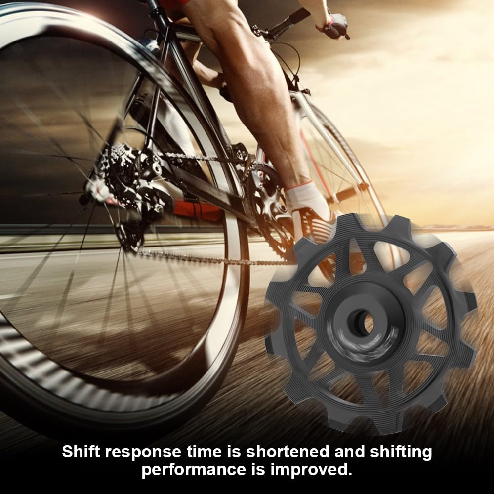 Premium 12T/14T Ceramic Jockey Wheel - Narrow Wide Teeth Rear Derailleur Pulley for Road Bike, Mountain Bike, MTB & BMX - Smooth Shifting & Enhanced Durability for Off-Road & Urban Cycling