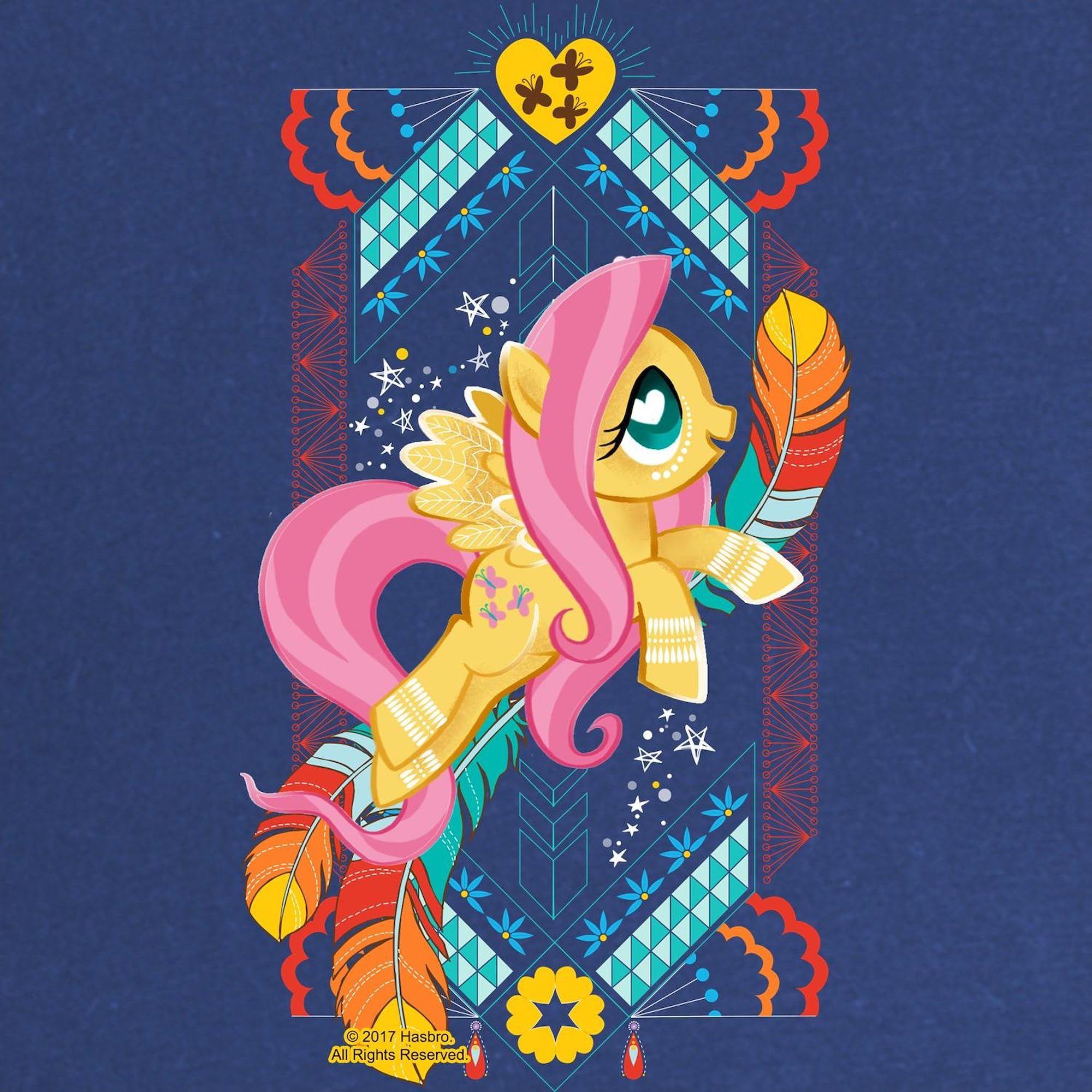 My Little Pony Fluttershy Feathers Maternity T-Shirt for Women - Ruched Side Design for Comfort - Perfect for Pregnancy, Baby Showers & Mother's Day Gifts