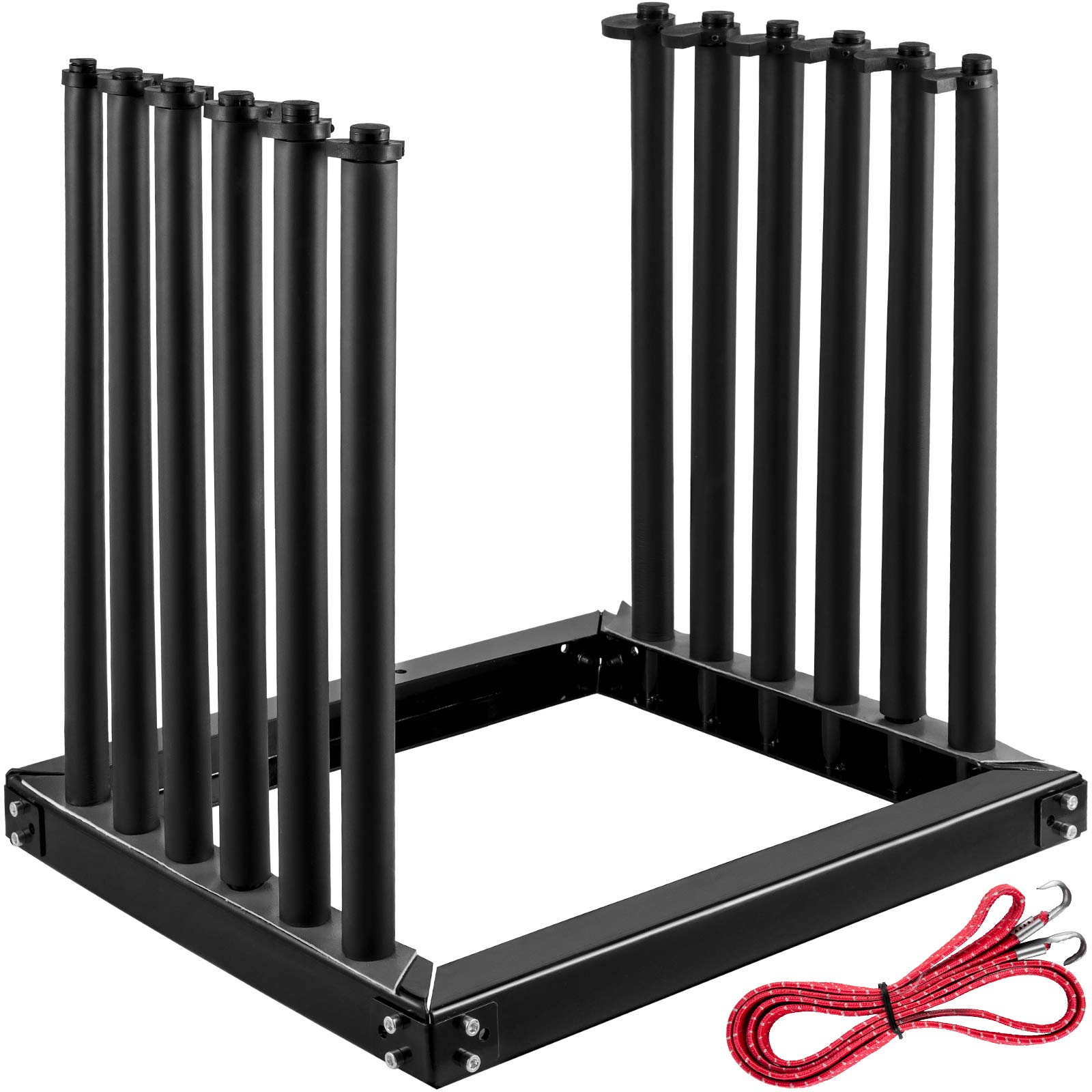Best 5-Lite Auto Windshield Rack for Trucks - Heavy Duty Steel Construction with PVC Pad & Foam Padding - 24-Inch Height for Secure Glass Transportation - Perfect for Auto Shops, Glass Installers & DIY Car Repairs
