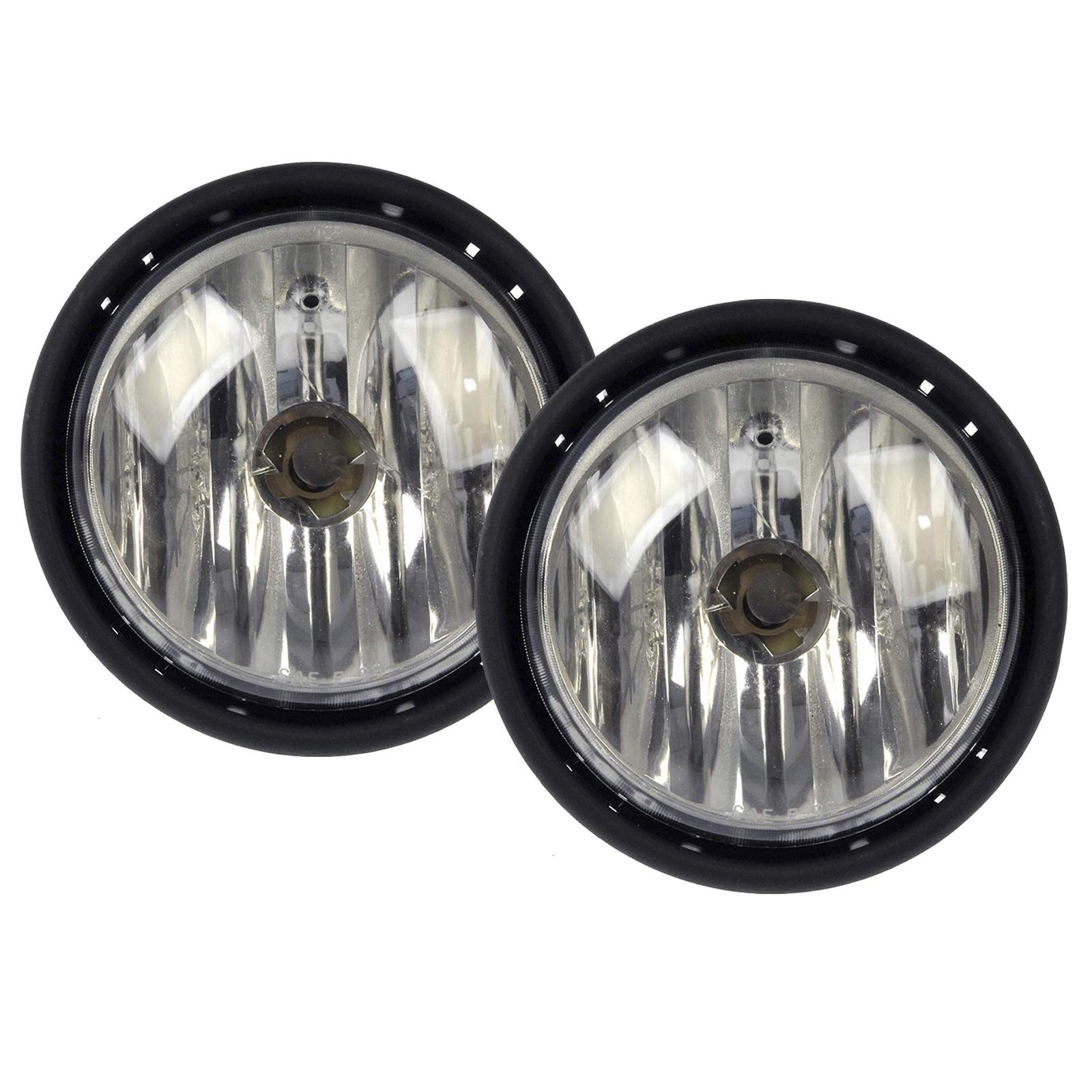 HEADLIGHTSDEPOT Chrome Housing Halogen Fog Light for Freightliner Columbia 2001-2010 Models - Right Passenger Side Replacement - Perfect for Night Driving & Heavy-Duty Truck Safety