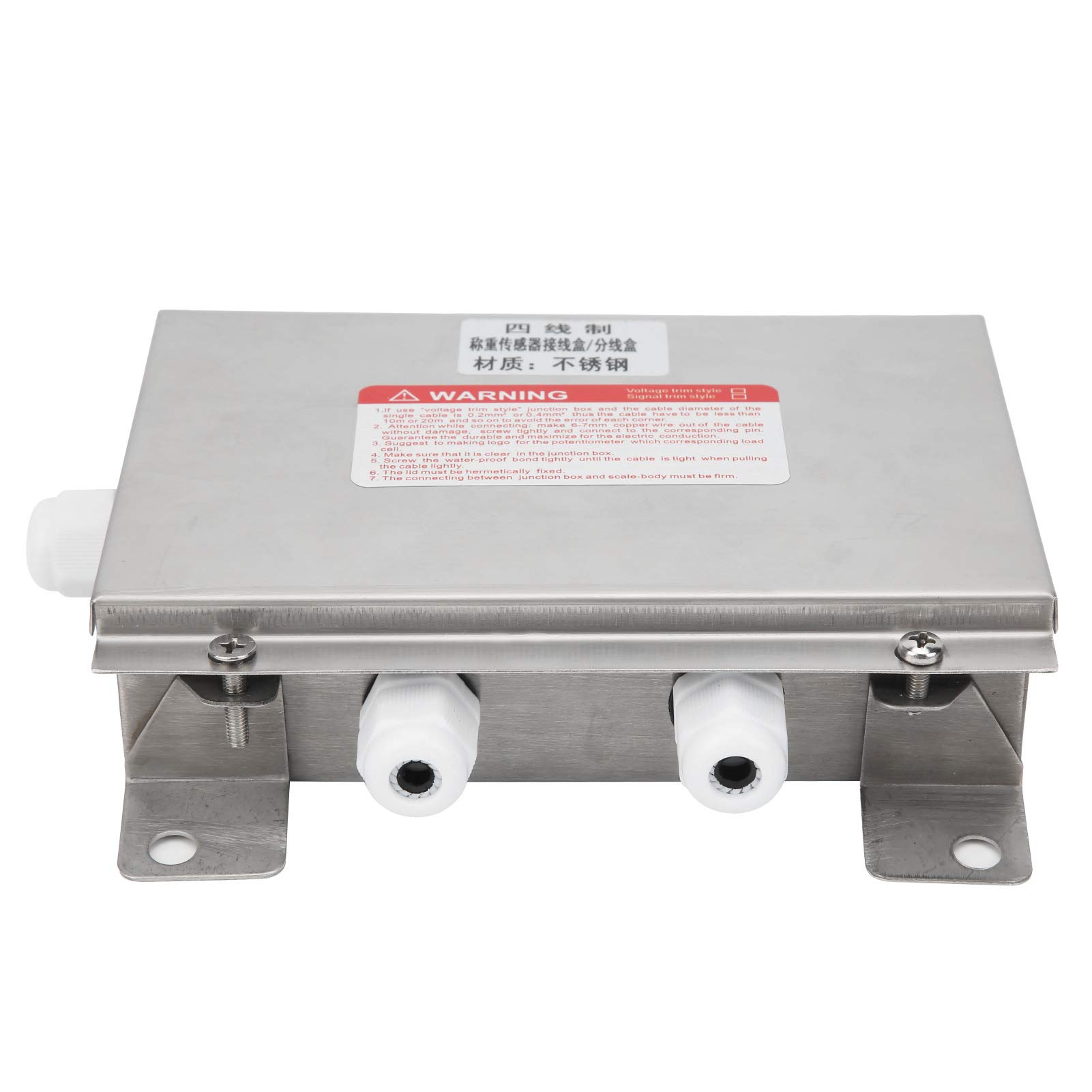 Vbestlife Waterproof Stainless Steel Electrical Junction Box - Industrial Grade Power Distribution Box for Outdoor/Indoor Wiring Projects | Weatherproof Electrical Enclosure for Home, Garage & Construction Sites