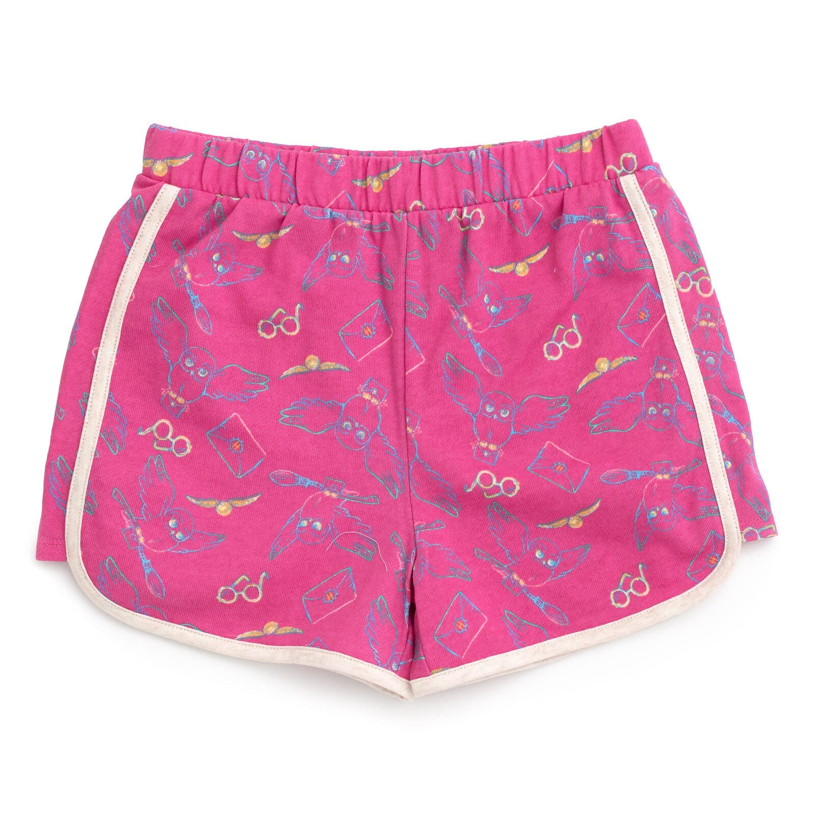 Harry Potter Hedwig Owl Girls Tank Top & Dolphin French Terry Shorts Set - Kids Casual Outfit for School, Playdates & Cosplay