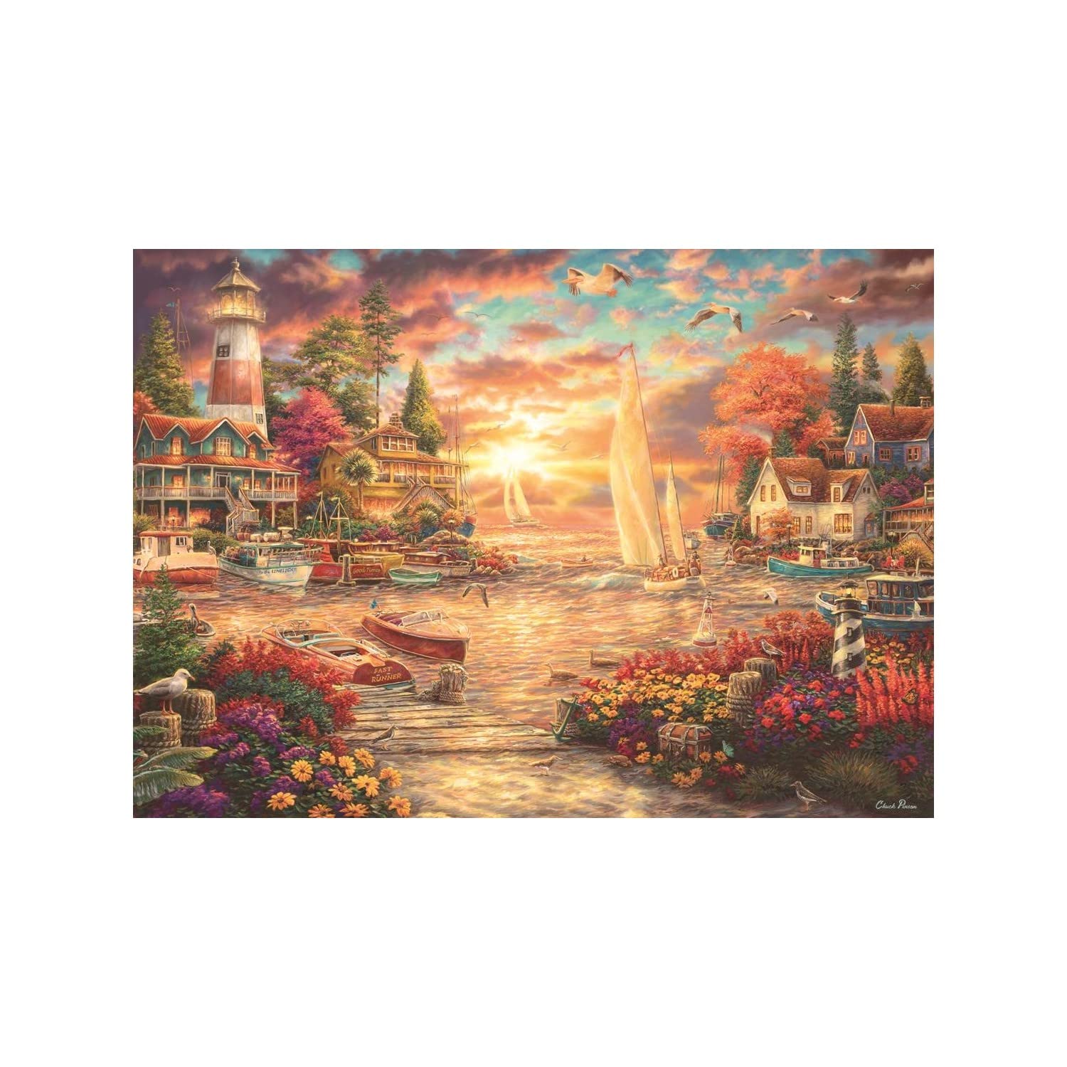 Anatolian Puzzle - Into the Sunset, 3000 Piece Jigsaw Puzzle for Adults, Challenging Landscape Art #4922 | Perfect for Family Game Night & Home Decor