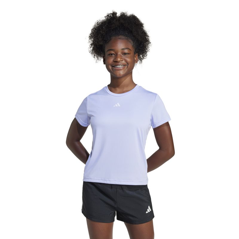 Adidas Girls Train Essentials Logo Tee - Comfortable Cotton T-Shirt for Kids' Sports & Casual Wear - Perfect for School, Gym & Everyday Activities