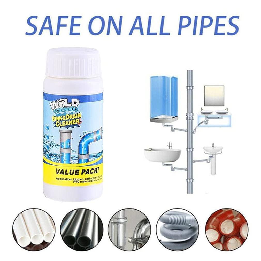 Powerful Pipe Dredge Cleaner for Kitchen Sink & Toilet - 2PCS