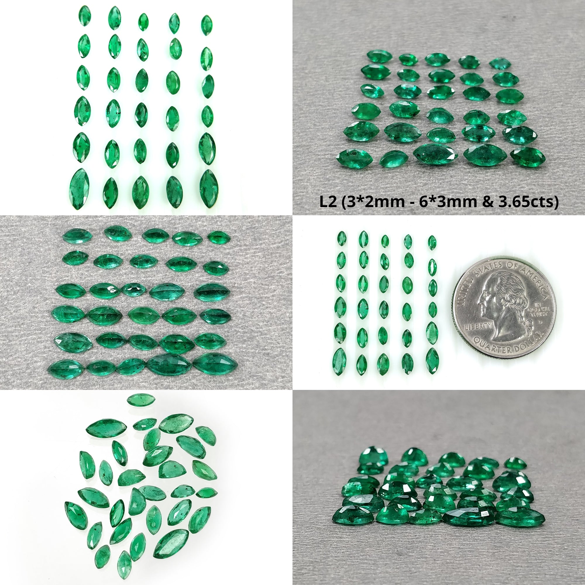 Natural Untreated Green Emerald Gemstone Marquise Cut - High Quality Loose Stones for Jewelry Making, Engagement Rings & Necklace Designs | Perfect for Birthstone Gifts, Bridal Jewelry & Luxury Accessories
