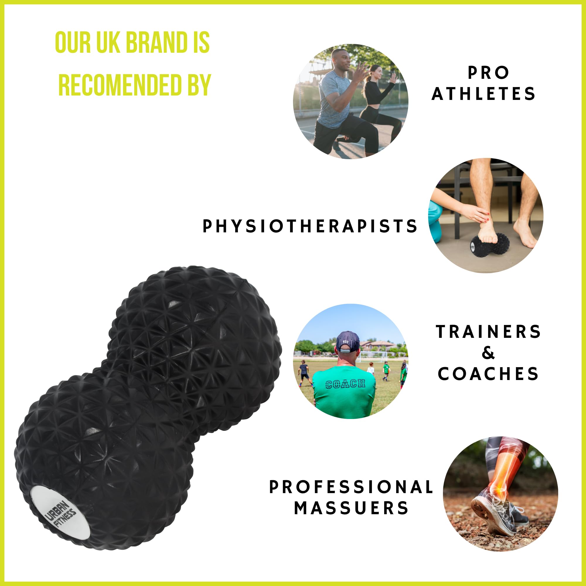 Premium EVA Peanut Massage Roller for Home Gym & Physical Therapy - Relieve Muscle Pain & Improve Recovery for Athletes & Fitness Enthusiasts