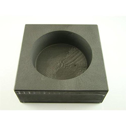 50 oz Round Gold Bar High Density Graphite Mold for Casting - Silver-Copper Alloy Bar Coin Ingot for Jewelry Making & Metalworking