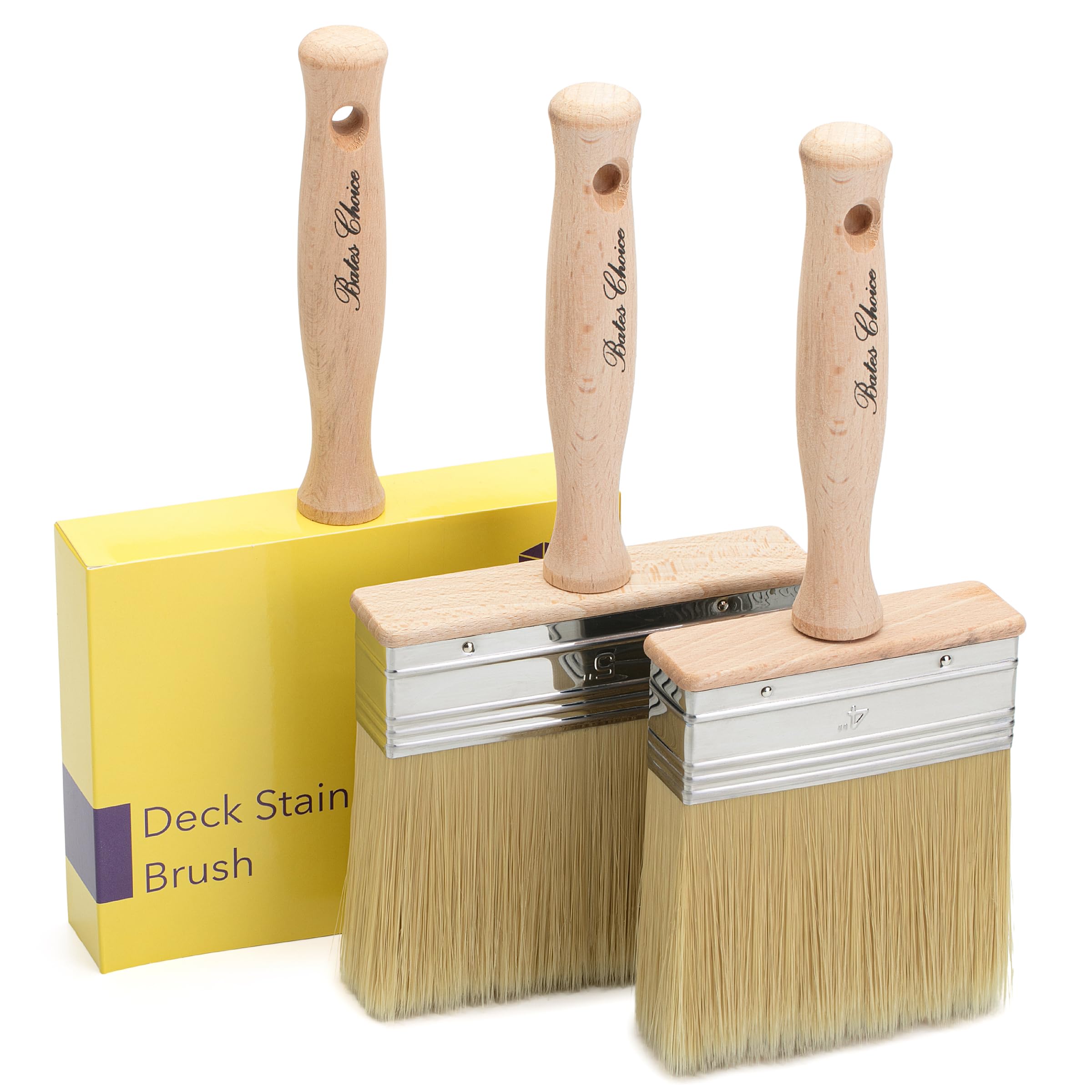 Bates Deck Stain Brush Set - 4