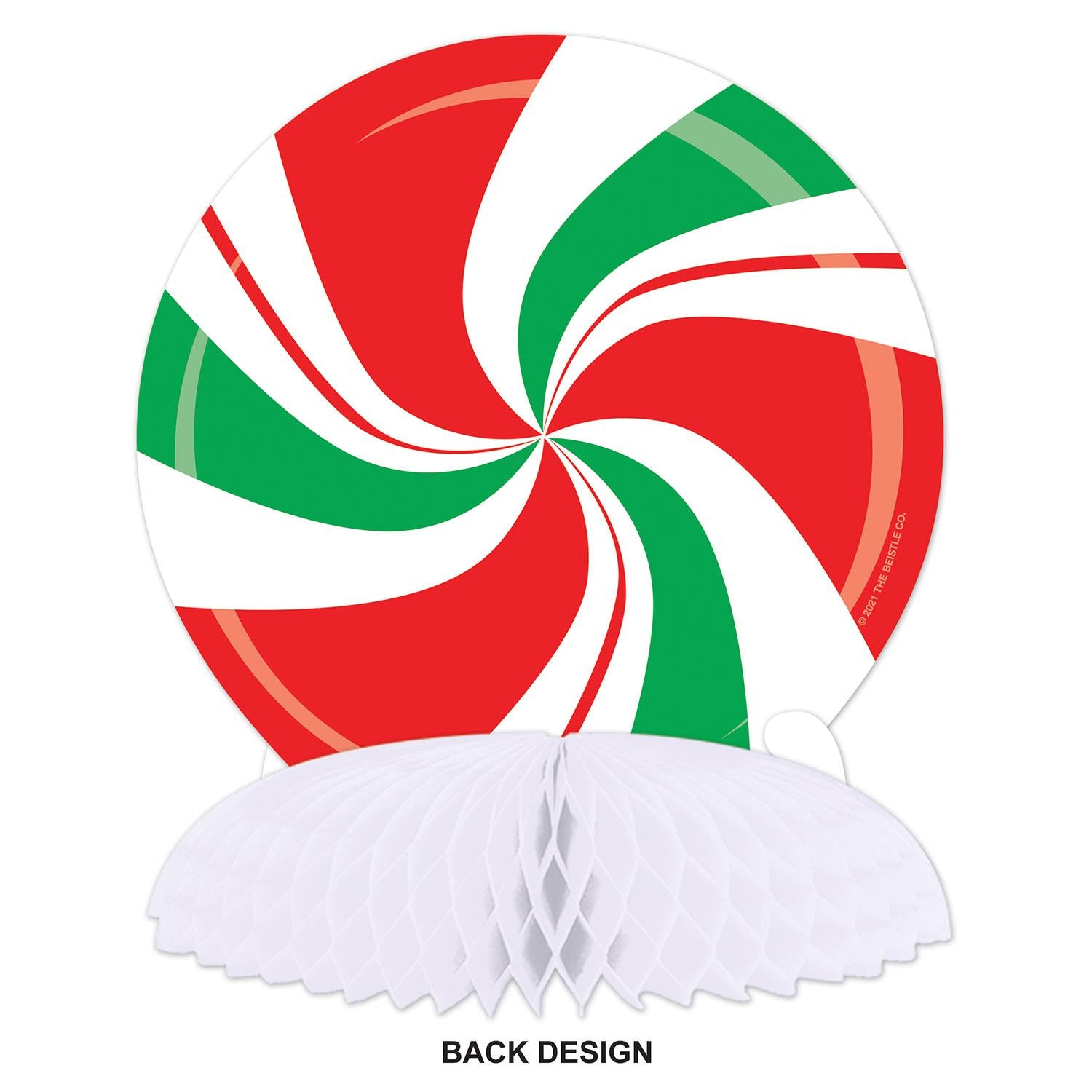12 Pack Beistle Christmas Peppermint Centerpiece Decorations - Holiday Table Decor for Parties, Home & Office Festive Decorating