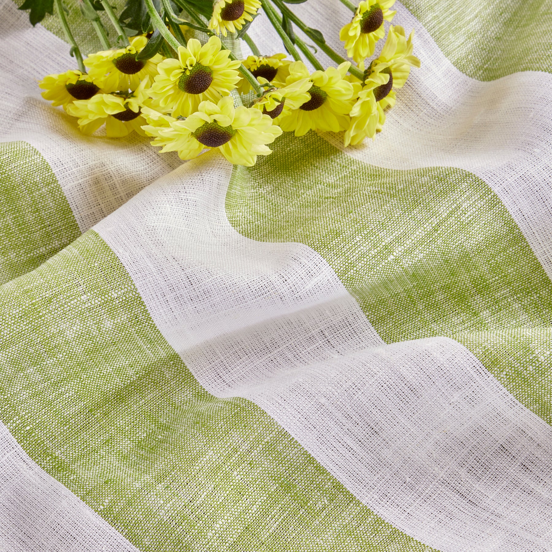Cabana Stripe Table Throw - Waterproof Outdoor Picnic Blanket for Beach, Poolside & Patio - Decorative Striped Table Cover for Summer Parties & BBQs