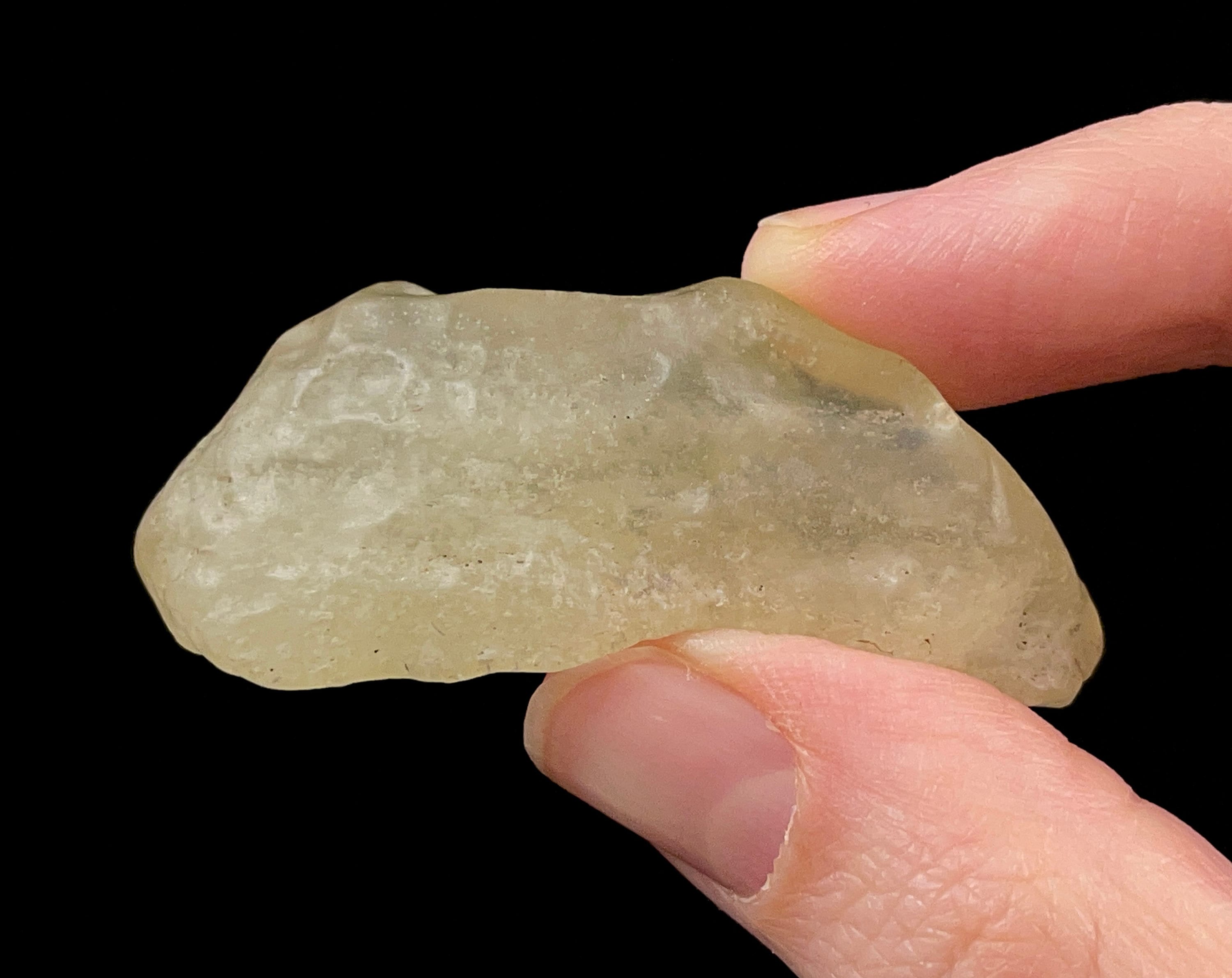 Libyan Desert Glass Raw Crystal - Rare B Grade Natural Rock & Mineral Specimen for Collectors, Unique Gift & Home Decor | Perfect for Healing Crystals Display, Meditation Space & Geological Collections