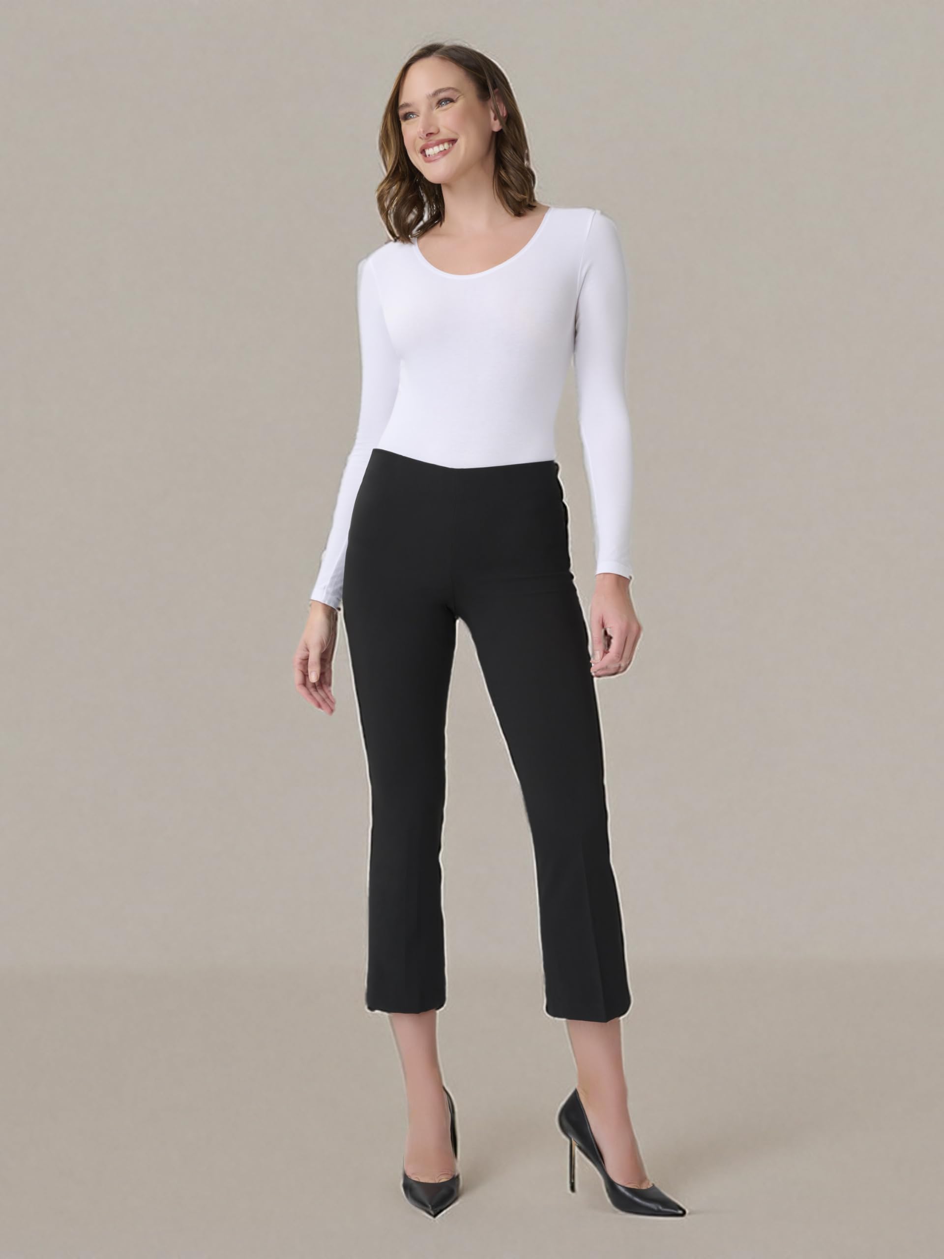 Adrianna Papell Flare Leg Pull-On Pants for Women - Office & Casual Wear