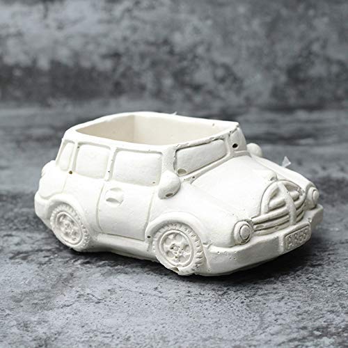 Silicone Car-Shaped Flower Pot Mold for Concrete Planters - DIY Cement Craft Decoration Tool for Home & Garden Decor