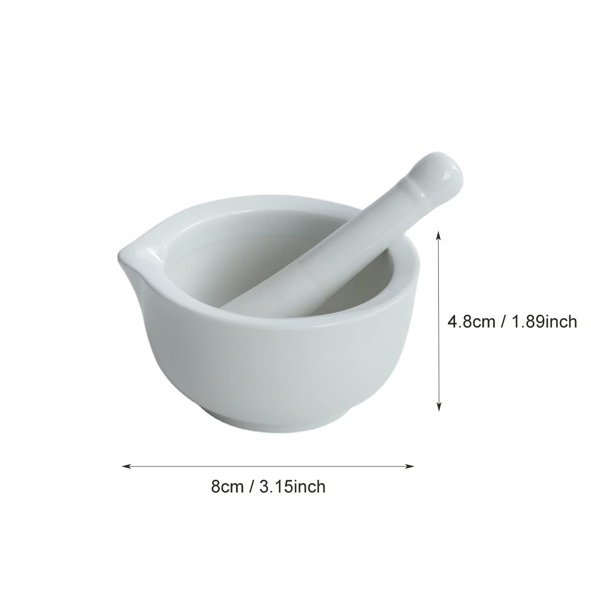Premium Porcelain Mortar and Pestle Set - Spice Grinder, Garlic Crusher & Herb Mixing Bowl - Durable Kitchen Tool for Restaurants & Home Cooking (Green) | Perfect for Grinding Spices, Crushing Garlic & Mixing Herbs
