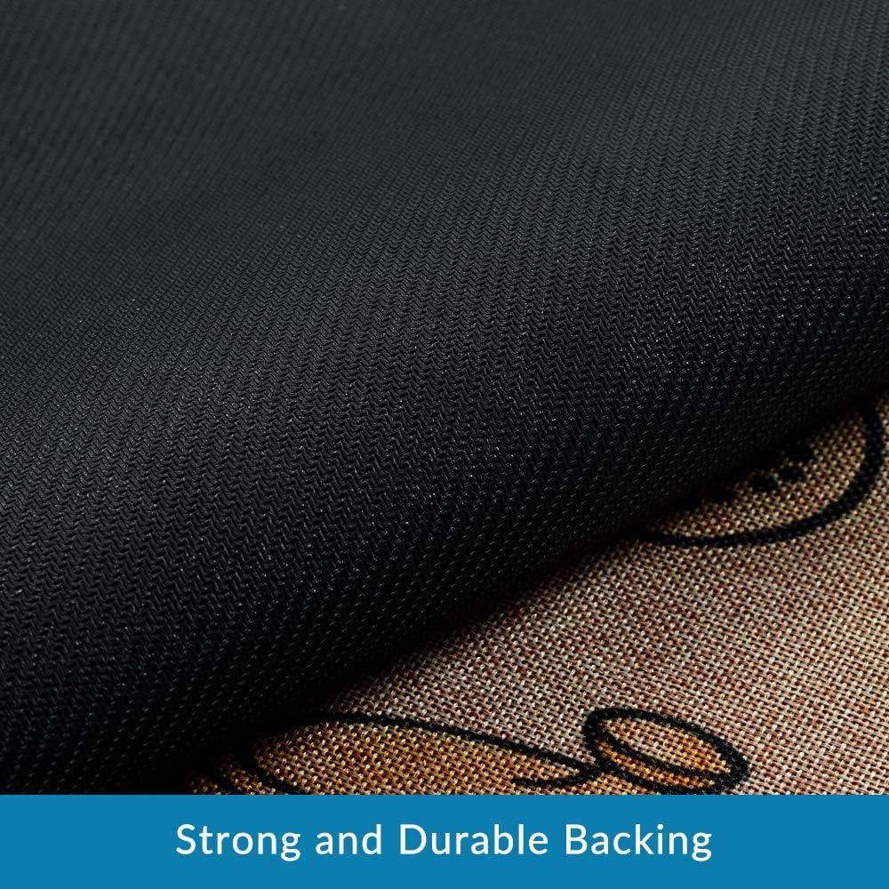 Glaceon Anti-Fatigue Kitchen Rug Set - 2 Piece Non-Slip Cushioned Floor Mats, Waterproof Standing Comfort Mat for Kitchen, Sink & Laundry Room - Perfect for Home Office, Cooking & Dishwashing Areas (Heart Pattern)