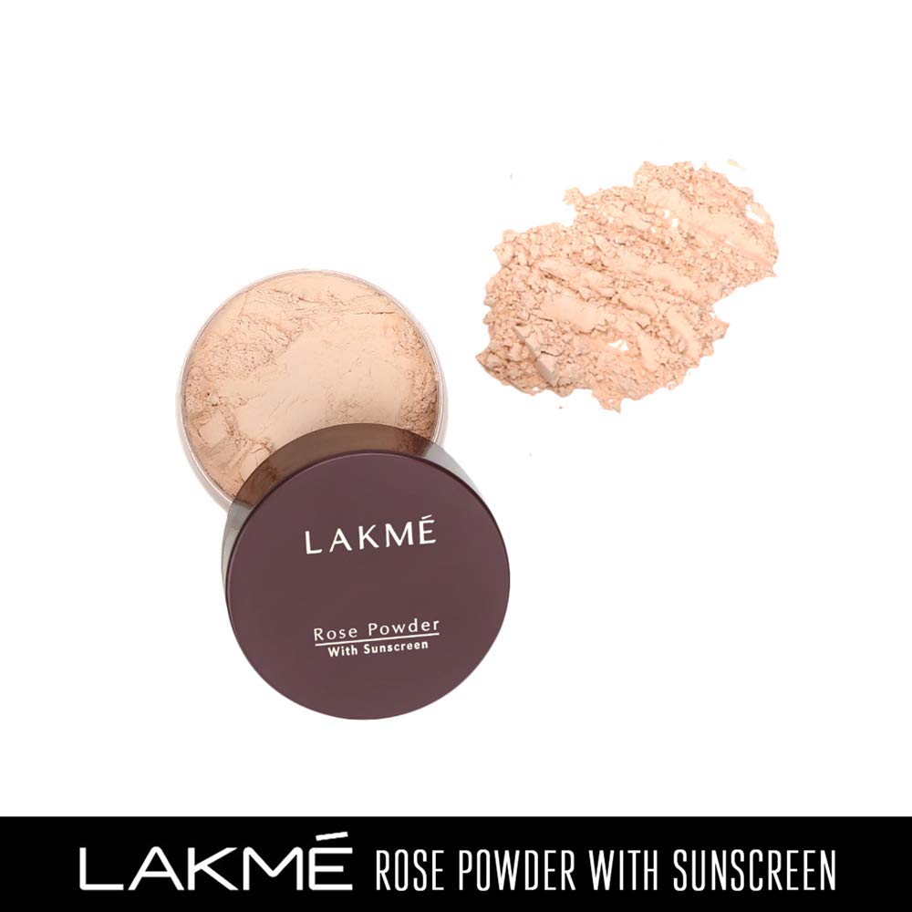 LAKMÉ Rose Face Powder - Soft Pink, 40G | Lakmé Peach Milk SPF 24 PA+ Sunscreen Moisturizer for Oily Skin, 120ml - Flawless Makeup & Sun Protection for Daily Glow