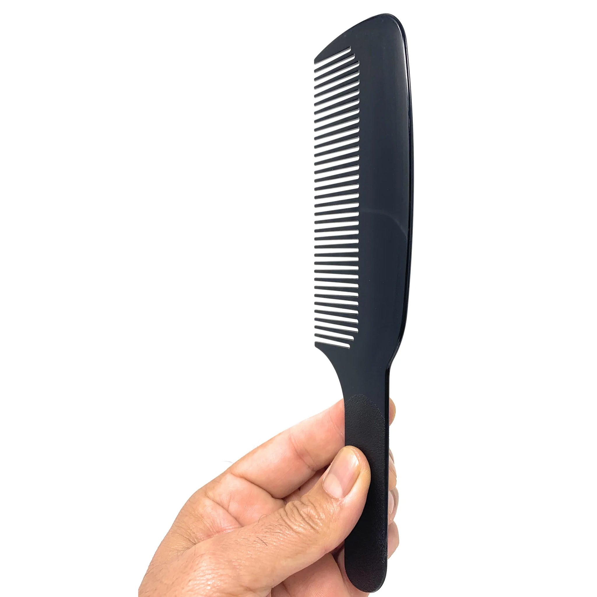 Professional Scalpmaster Flat Top Clipper & Blending Comb Set - Heat Resistant Black Barber Tools (2-Piece) for Precision Hair Cutting, Fading & Styling - Perfect for Salon & Home Grooming