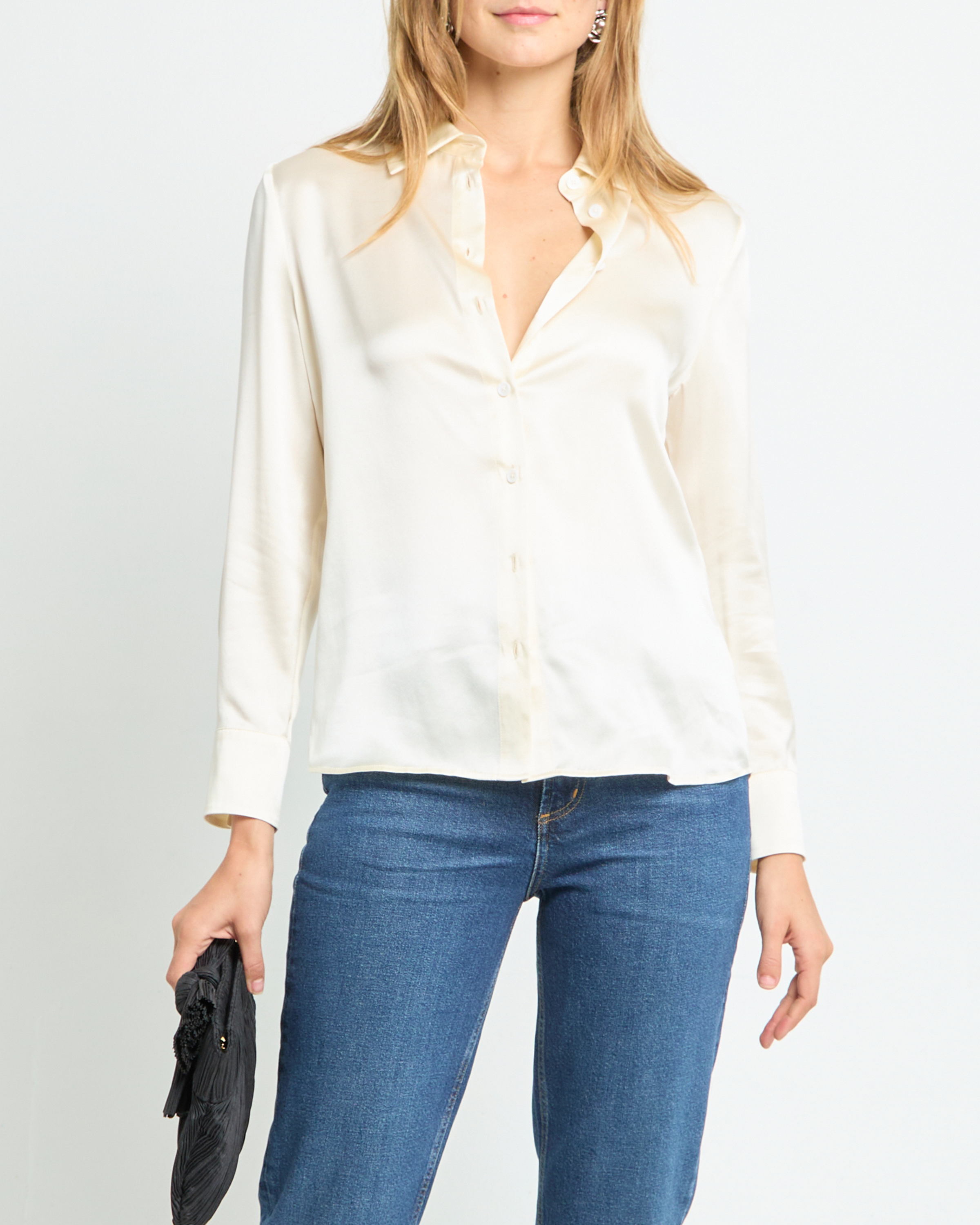 Eliana Top K24Wtpc0750G Ivory Women's Fashion Blouse - Perfect for Office Wear, Parties & Casual Outings