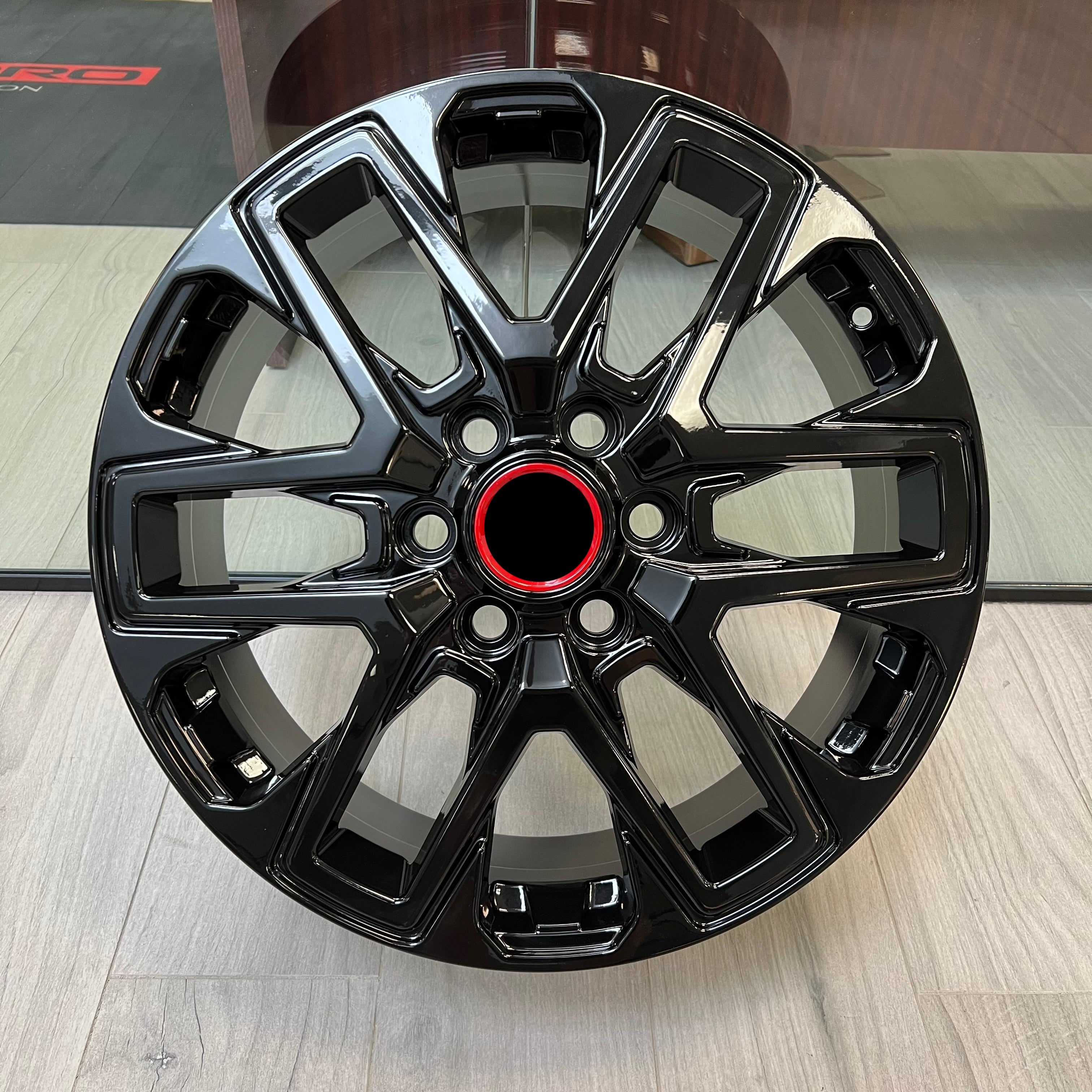 2023 Black Pro Style 18-Inch Wheels for Toyota Tundra & Sequoia - Off-Road, Street Performance, Custom Truck Upgrades