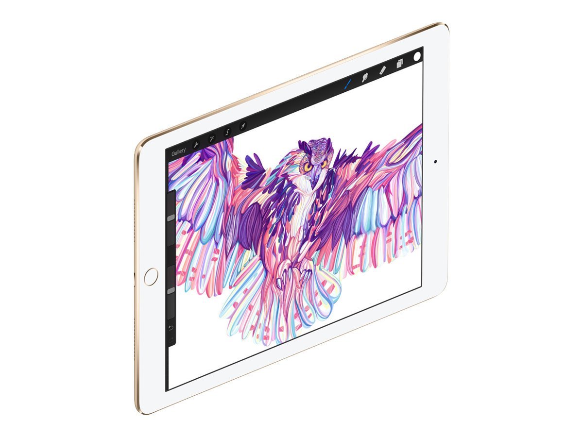 Refurbished Apple iPad Pro 9.7-inch 256GB Gold WiFi + Cellular - Certified Renewed Tablet for Work, School & Entertainment