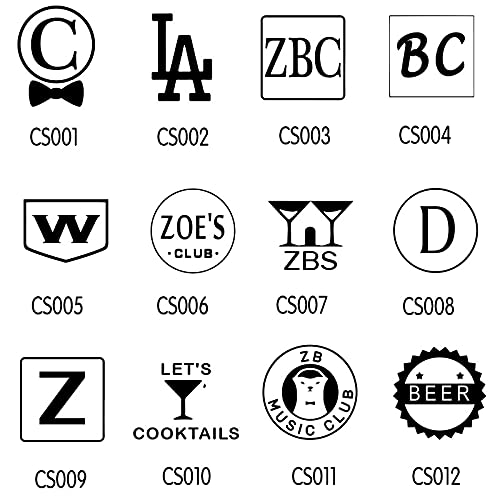 Personalized Ice Cube Stamp - Custom Business & Bar Logo Ice Mold for 1.5 Inch Cubes (Silver Brass Handle) - Perfect for Cocktails, Weddings & Corporate Events
