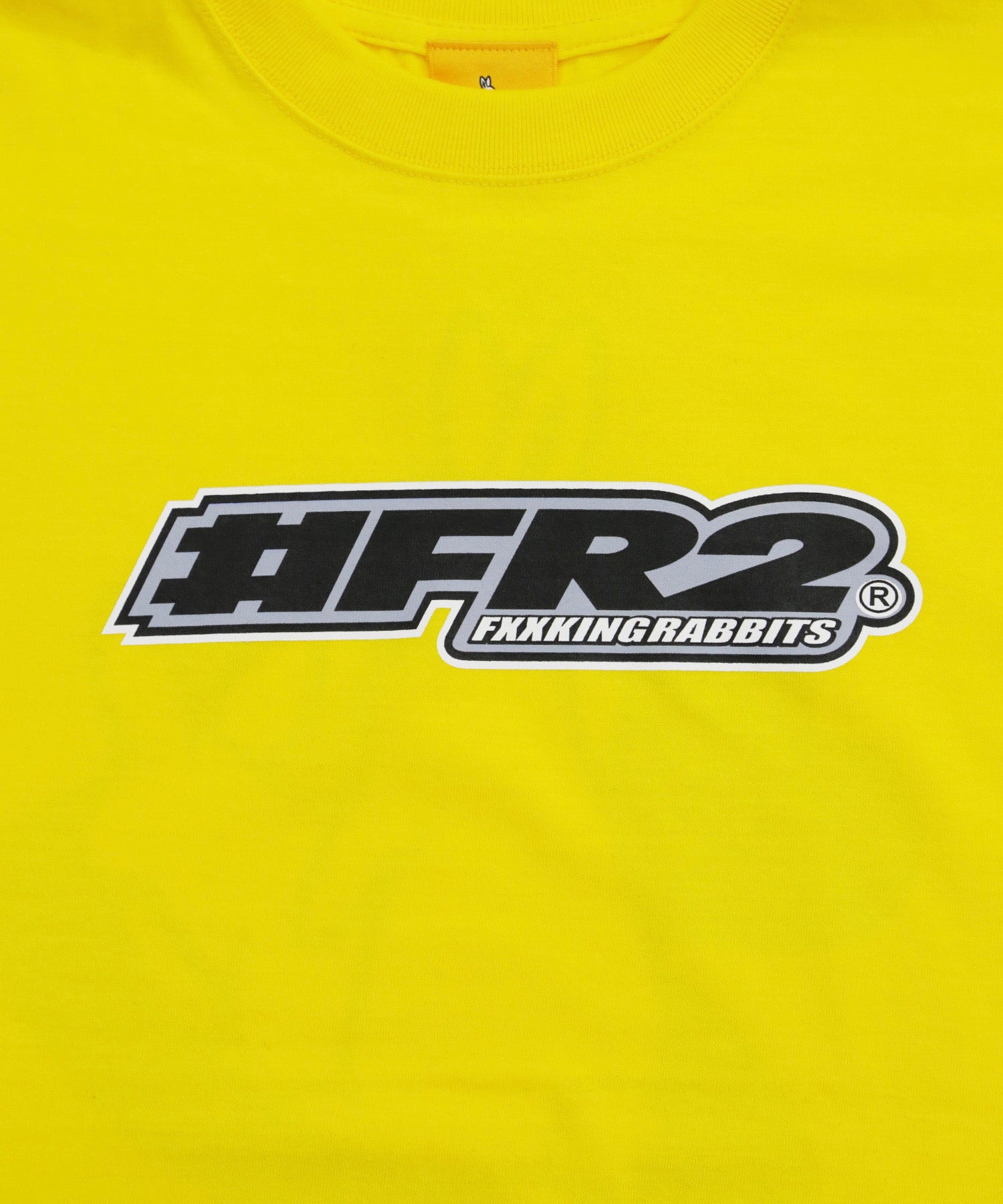 FR2 Heart Icon Graphic T-Shirt for Men - Yellow Cotton Tee - Casual Streetwear & Everyday Wear