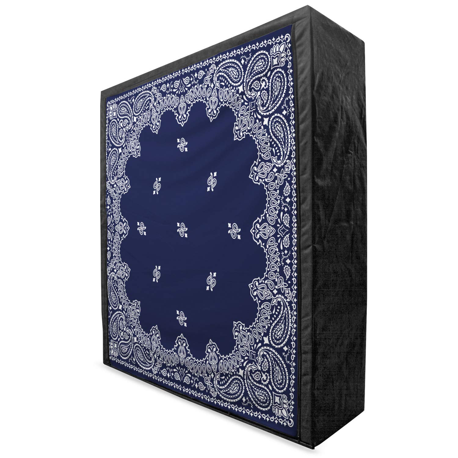 Ambesonne Paisley Portable Fabric Wardrobe with Shelves - 59