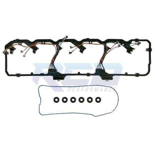 Fel Pro 2007-2018 Dodge Ram 6.7L Cummins Valve Cover Gasket Set with Isolator Grommets - Heavy Duty Diesel Engine Replacement Part for Improved Seal & Performance