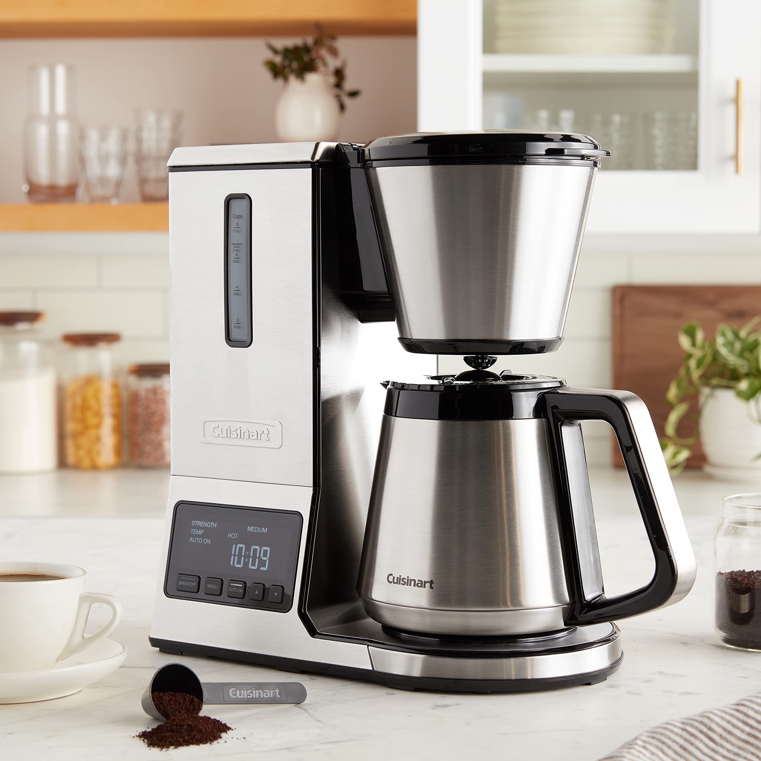 Cuisinart CPO-850 8-Cup Stainless Steel Coffee Maker - Perfect for Home, Office & Kitchen Brewing
