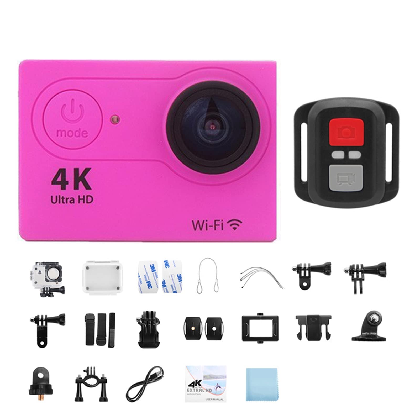 4K Action Camera with Image Stabilization - Waterproof Sports Camera, 2.0