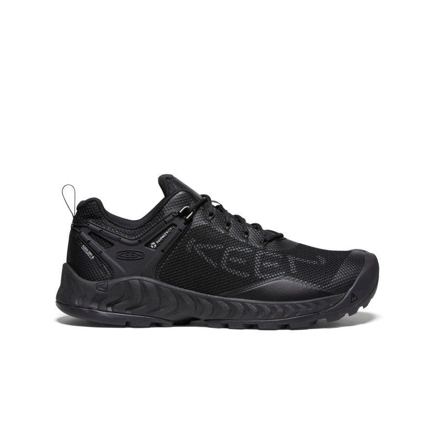 NXIS EVO Men's Waterproof Running Shoes - Triple Black | Lightweight & Breathable for Trail Running, Hiking & Outdoor Activities