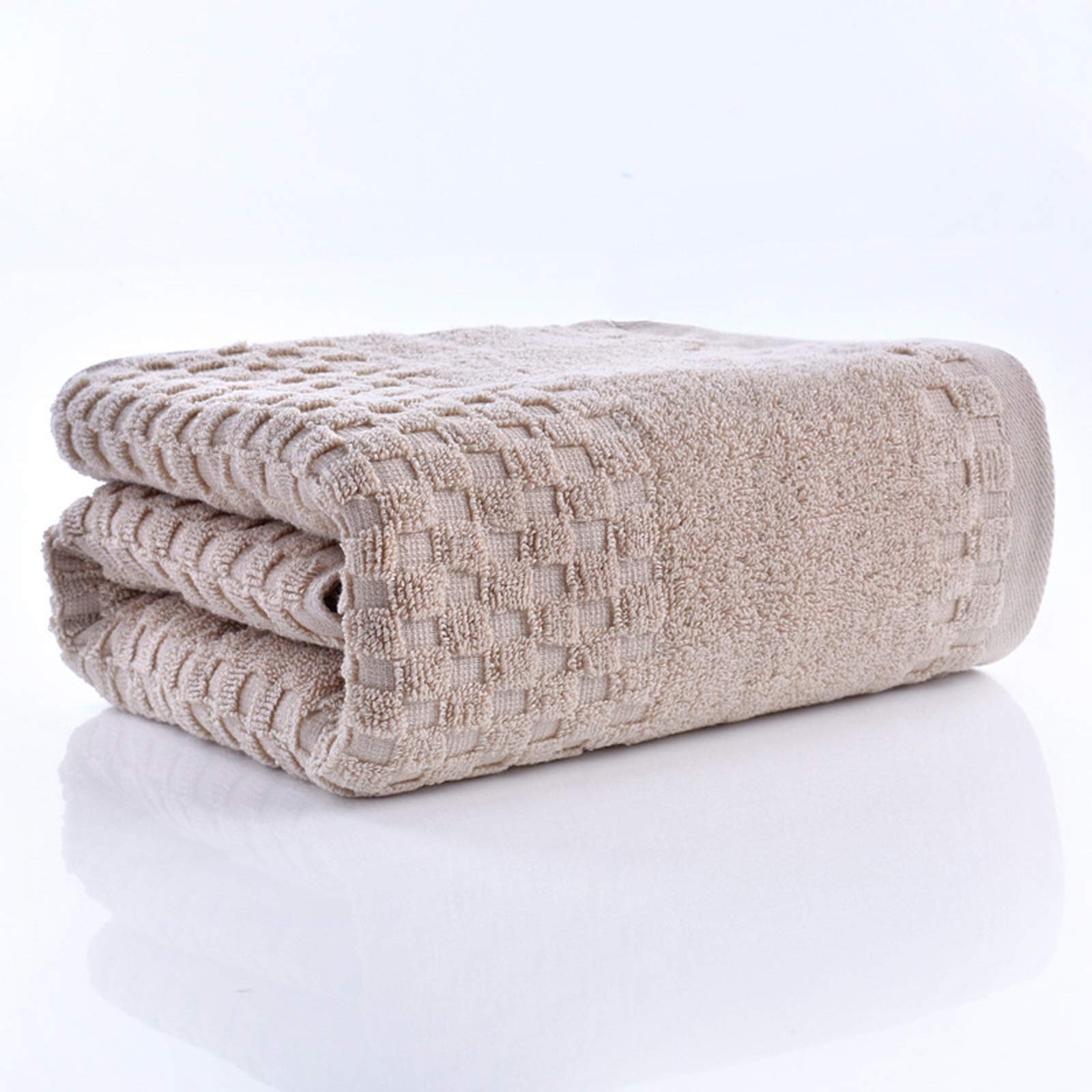 Premium Thick Cotton Bath Towel - Super Soft & Quick Dry, 70x140cm, Brown - Perfect for Beach, Pool, Spa & Gym Use