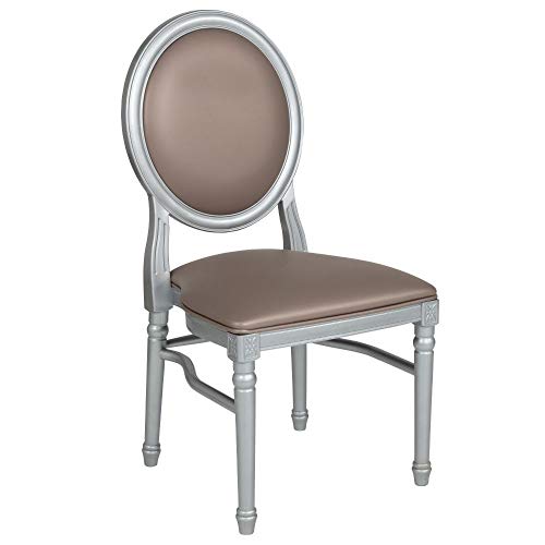 Taupe Vinyl/Silver Frame