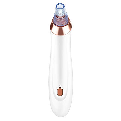 Blackhead Remover Pore Vacuum - Facial Pimple & Acne Extractor Tool for Comedones & Whitehead Removal, Microdermabrasion Beauty Device for Deep Cleansing & Skin Exfoliation (White) - Perfect for Daily Skincare Routine & Spa Treatment at Home