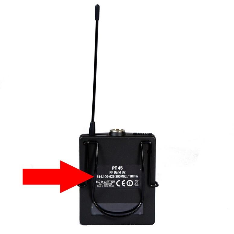 AKG PT45 Pocket Transmitter - Single Component A Band Wireless Microphone System for Live Performances, Presentations & Broadcasting