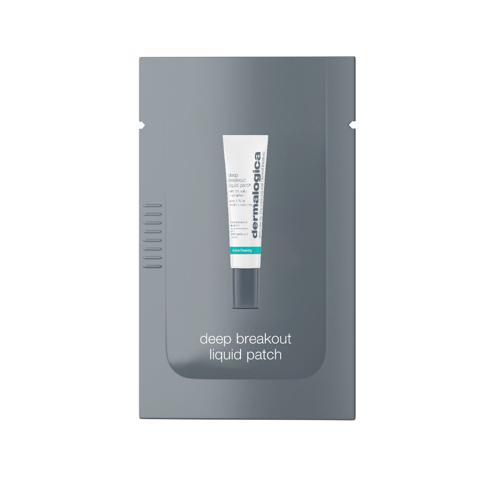 Deep Breakout Liquid Patch (4 Samples) - Acne Treatment for Face & Body - Perfect for Oily Skin & Blemish Control - Use at Night for Clearer Skin