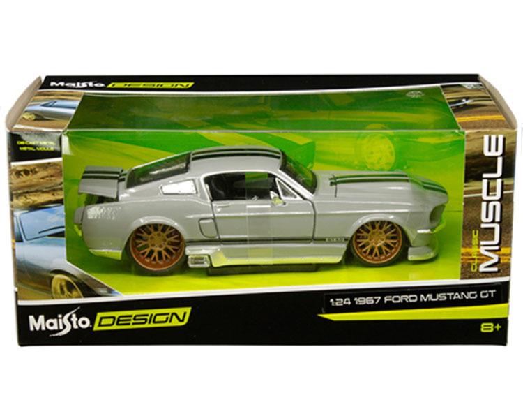 Maisto 1:24 Scale Die-Cast 1967 Ford Mustang GT Collectible Model Car - Perfect for Display, Gifts & Classic Car Enthusiasts
