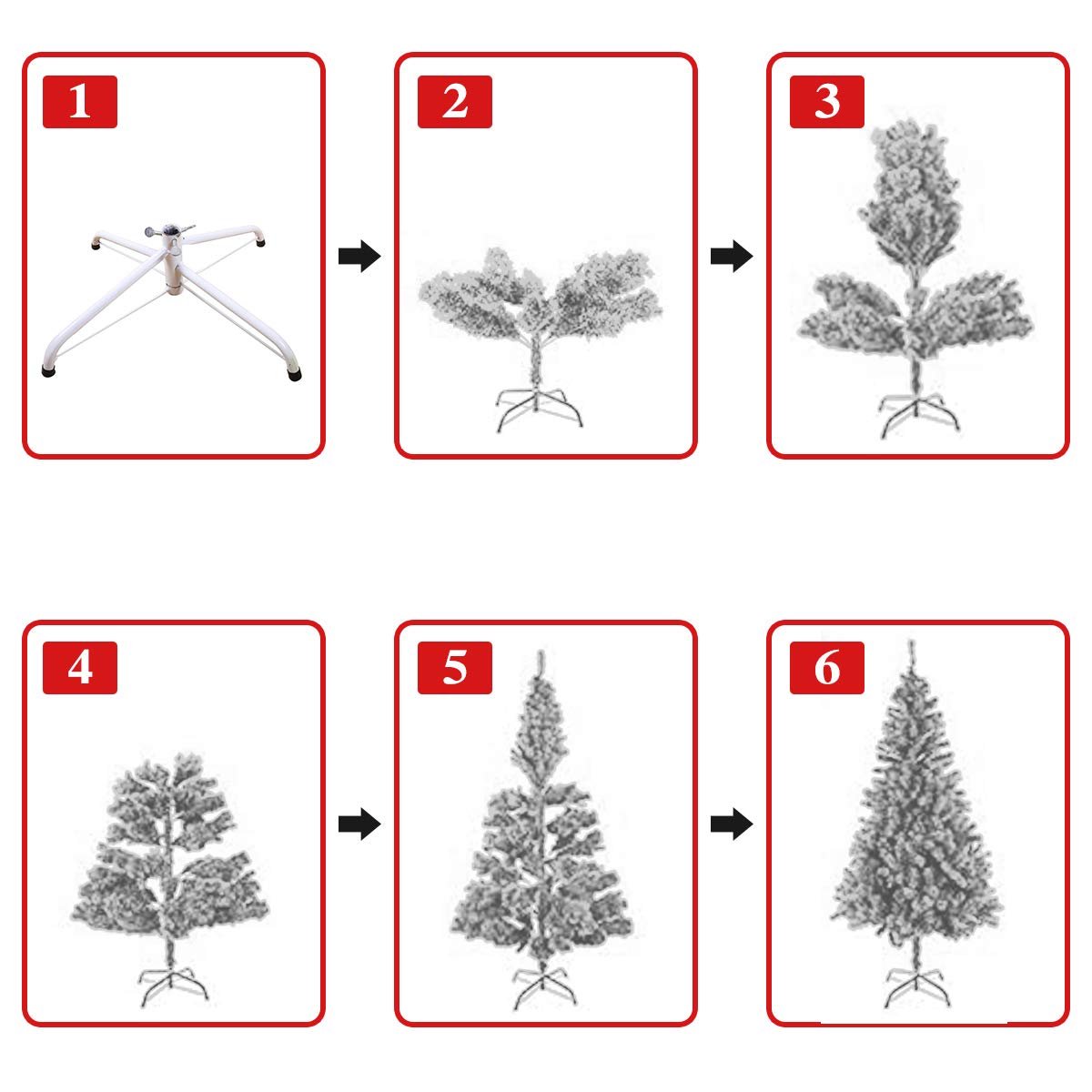 BDL 9FT Premium White Artificial Christmas Tree - Hinged Pine Design with Sturdy Metal Stand & 1850 Branch Tips | Perfect for Holiday Home Decor, Office Parties & Festive Celebrations