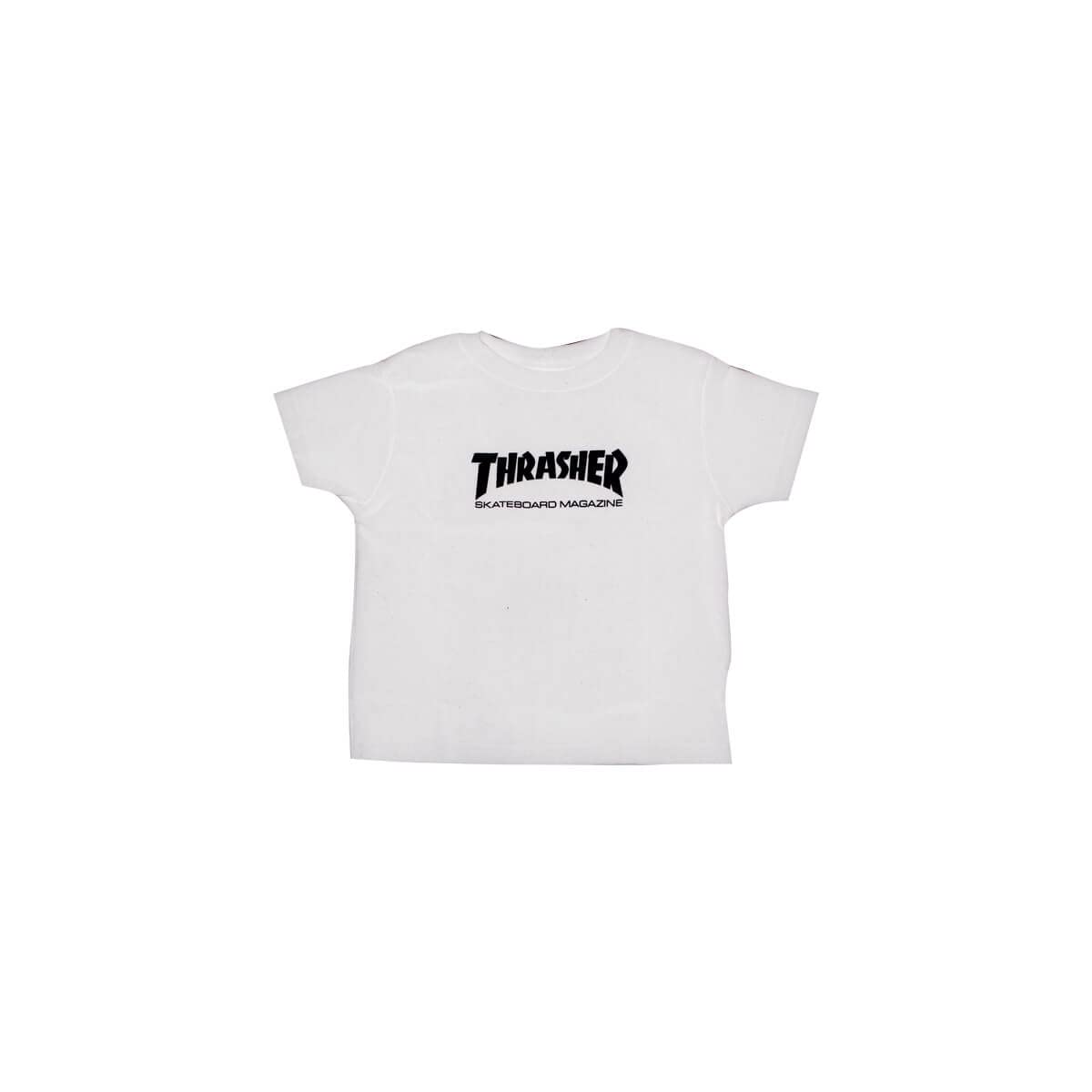 Thrasher Skate Mag Toddler T-Shirt - White & Black Graphic Tee for Boys & Girls - Perfect for Skateboarding, Playdates & Casual Wear