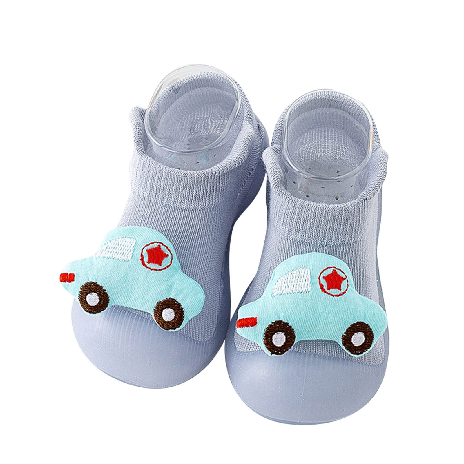 TOWMUS Baby Boys & Girls Animal Cartoon Socks - Non-Slip Fleece Warm Floor Shoes for Toddlers & Prewalkers - Perfect for Indoor Play, Winter Comfort & First Steps